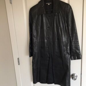 Vivienne Tam Black Leather Coat